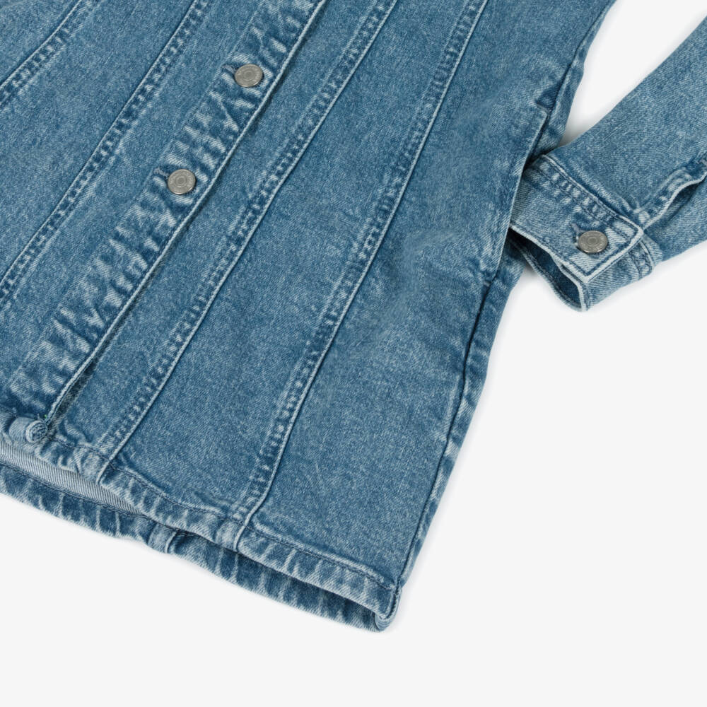 Tommy Hilfiger-Girls Indigo Denim Button Dress | Childrensalon Outlet