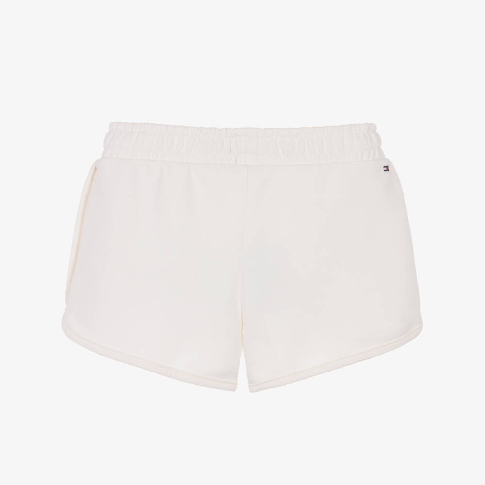 Tommy Hilfiger-Кремовые шорты с логотипом для девочек | Childrensalon Outlet