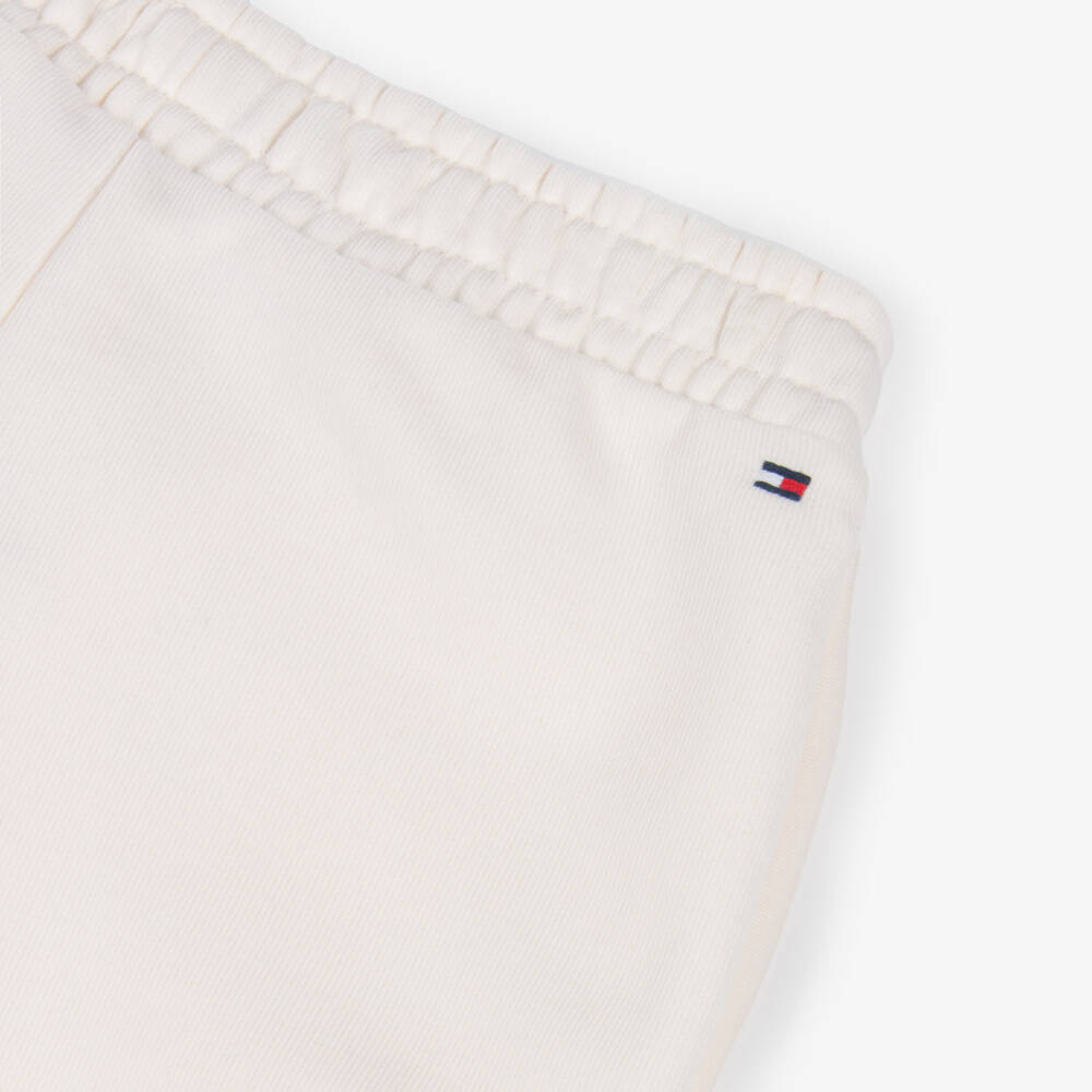 Tommy Hilfiger-Кремовые шорты с логотипом для девочек | Childrensalon Outlet