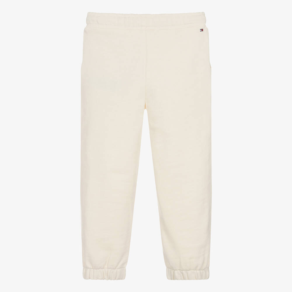 Tommy Hilfiger Girls Ivory Cotton Joggers