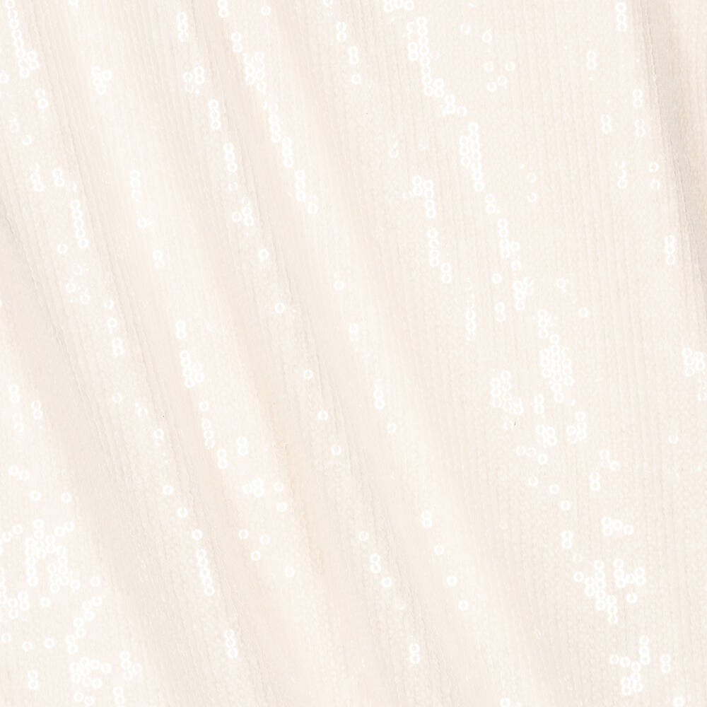 Tommy Hilfiger-Girls Ivory Cotton Sequin Dress | Childrensalon Outlet