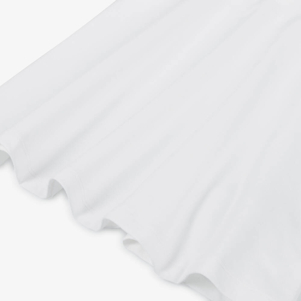 Tommy Hilfiger-Girls Ivory Flare Dress with Red Trim | Childrensalon Outlet