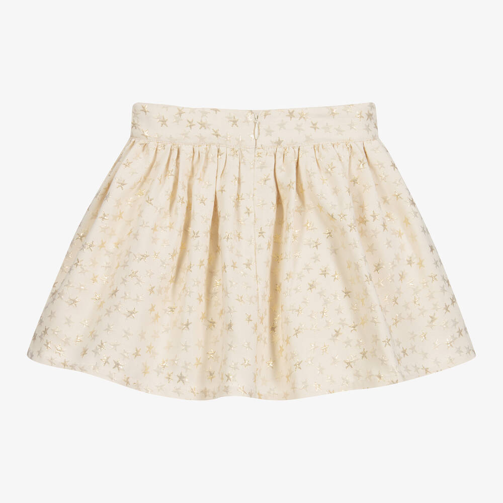 Tommy Hilfiger-Юбка цвета слоновой кости и золотистого цвета для девочек | Childrensalon Outlet