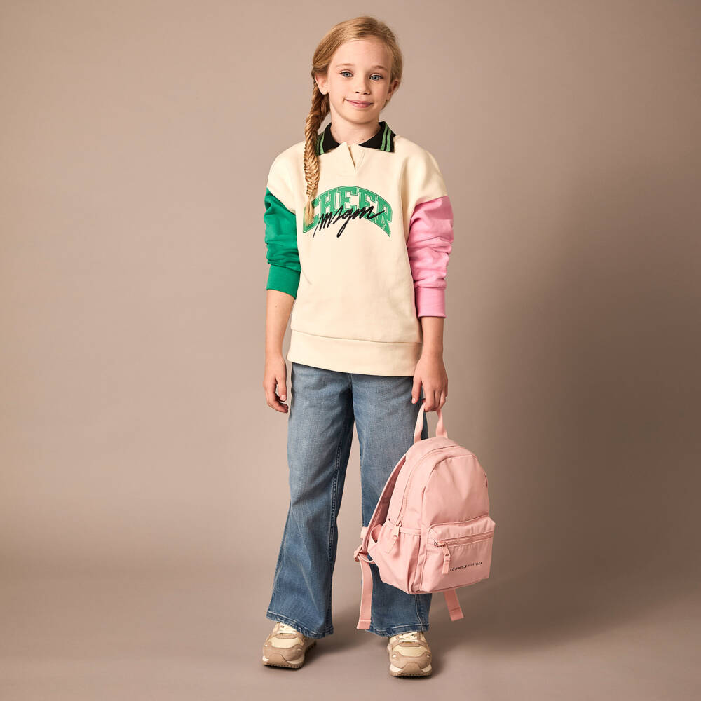 Tommy Hilfiger-Girls Light Blue Denim Trousers | Childrensalon Outlet