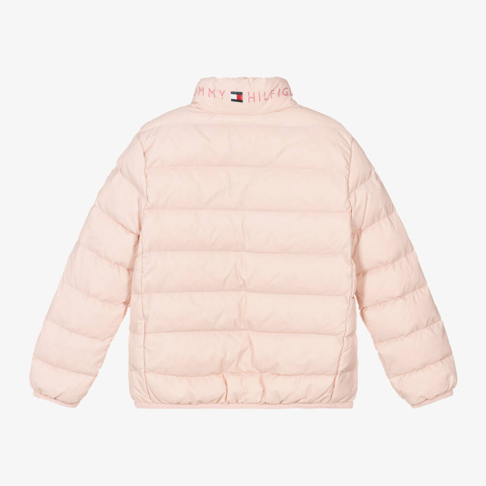Tommy Hilfiger-Мягкая розовая пуховая куртка для девочек | Childrensalon Outlet