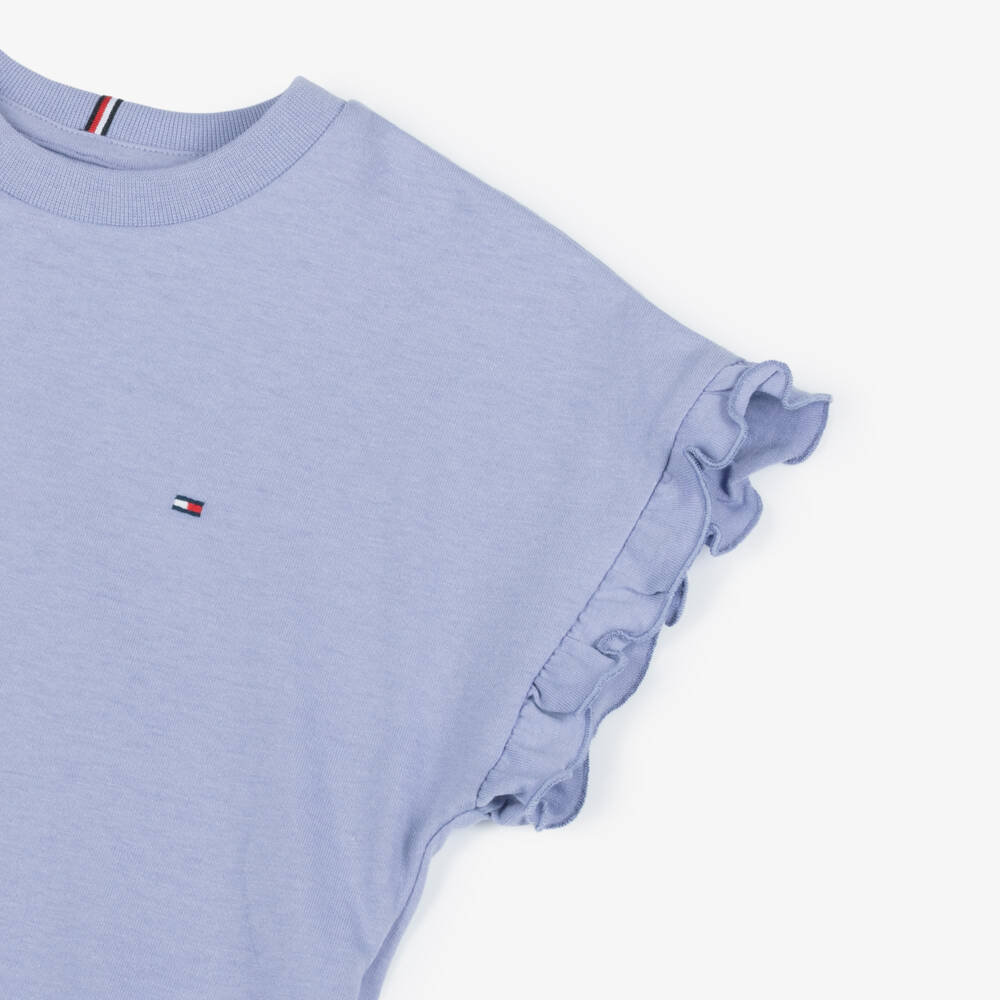 Tommy Hilfiger-Girls Lilac Purple Cotton Boxy T-Shirt | Childrensalon Outlet