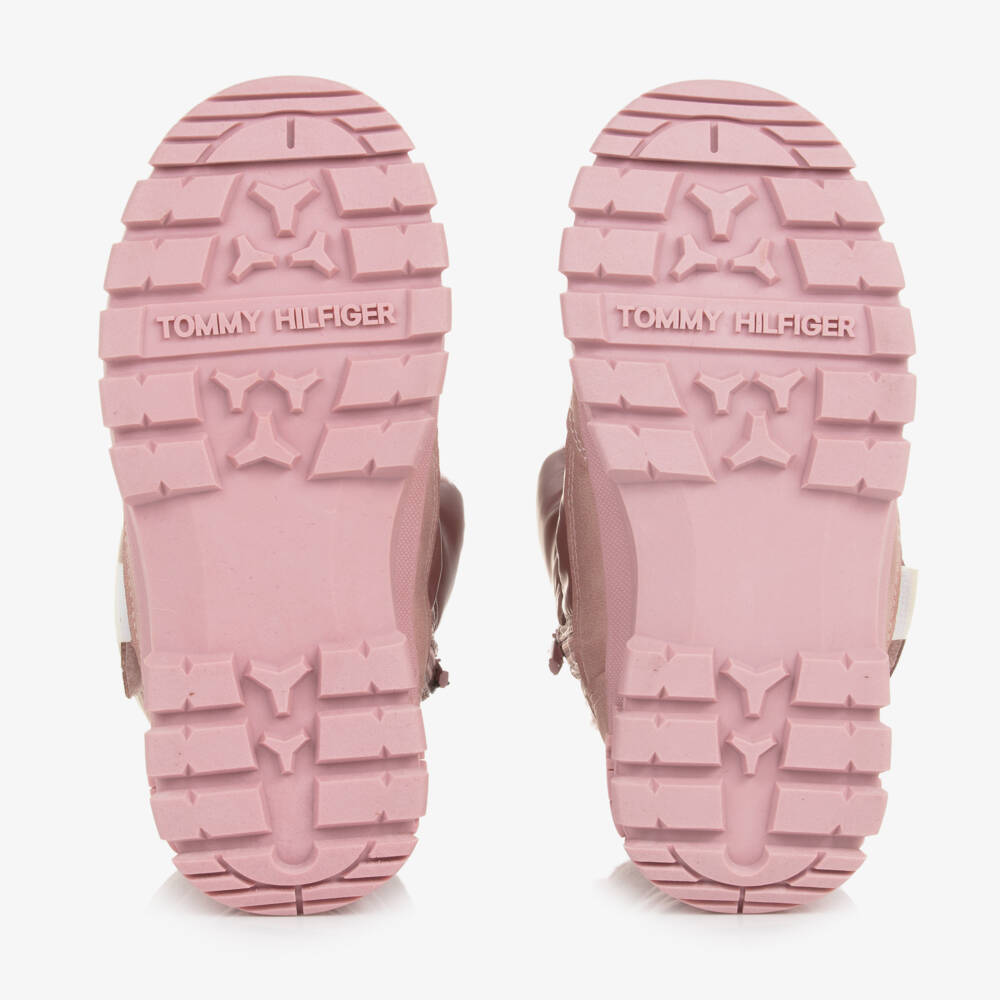 Tommy Hilfiger-Girls Metallic Pink Winter Boots | Childrensalon Outlet