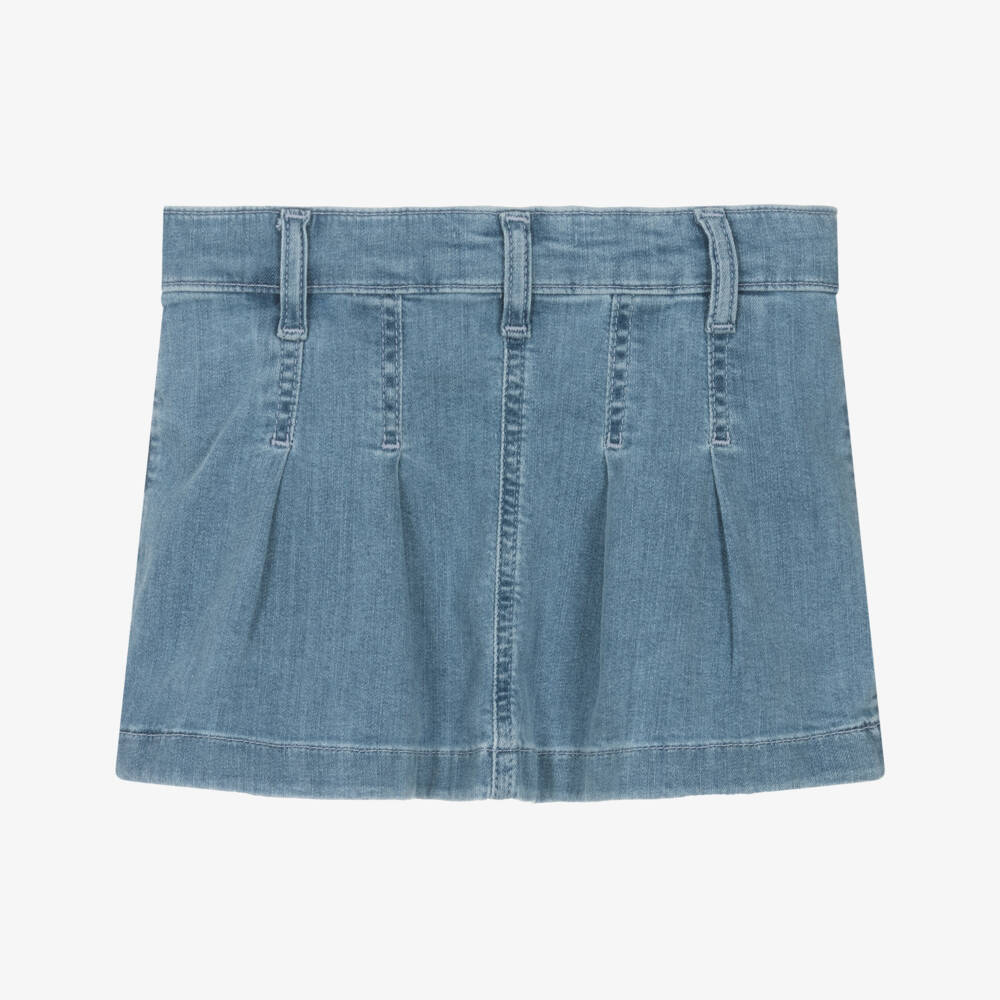 Tommy Hilfiger-Girls Mid-Blue Flared Denim Skirt | Childrensalon Outlet