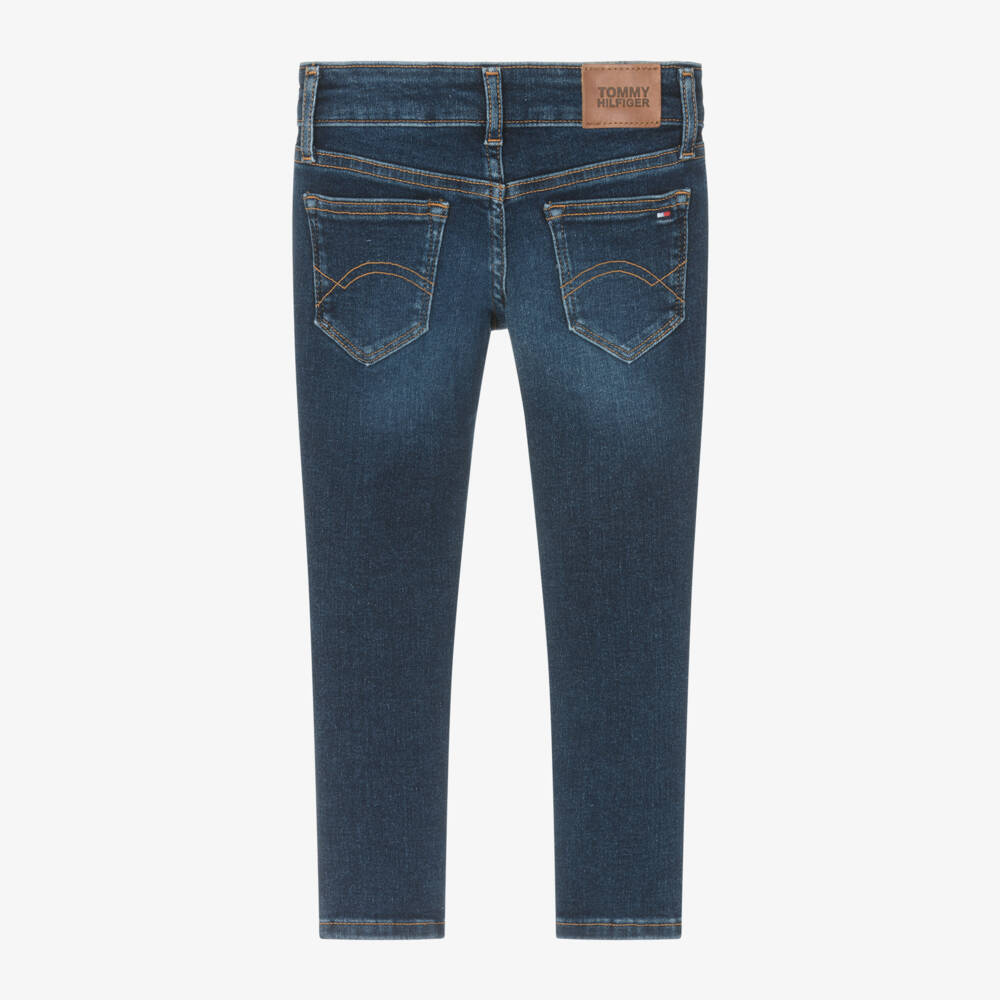 Tommy Hilfiger-Girls Mid-Blue Skinny Denim Jeans | Childrensalon Outlet