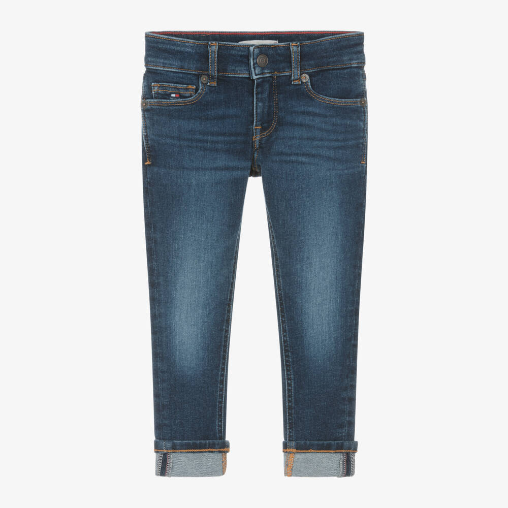 Tommy Hilfiger-Girls Mid-Blue Skinny Denim Jeans | Childrensalon Outlet