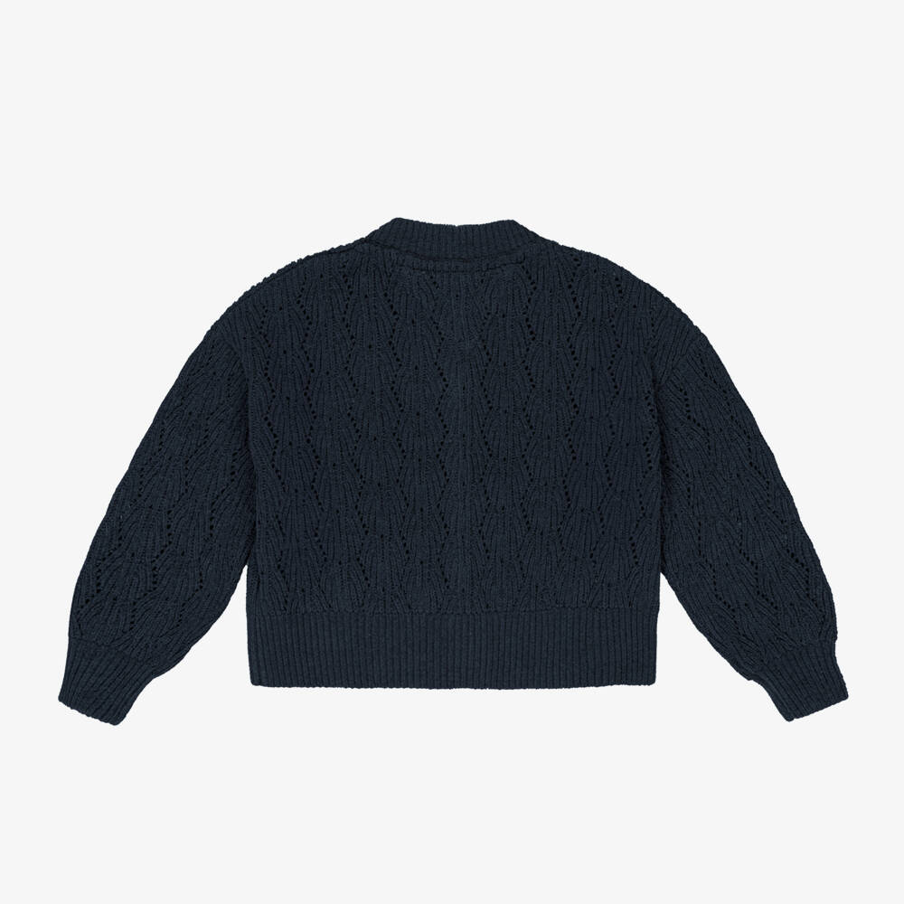 Tommy Hilfiger-Girls Midnight Chenille Sweater | Childrensalon Outlet