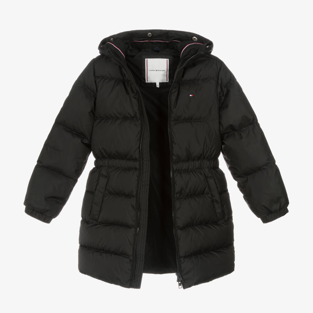 Tommy Hilfiger-Girls Midnight Down Coat with Fur Trim | Childrensalon Outlet