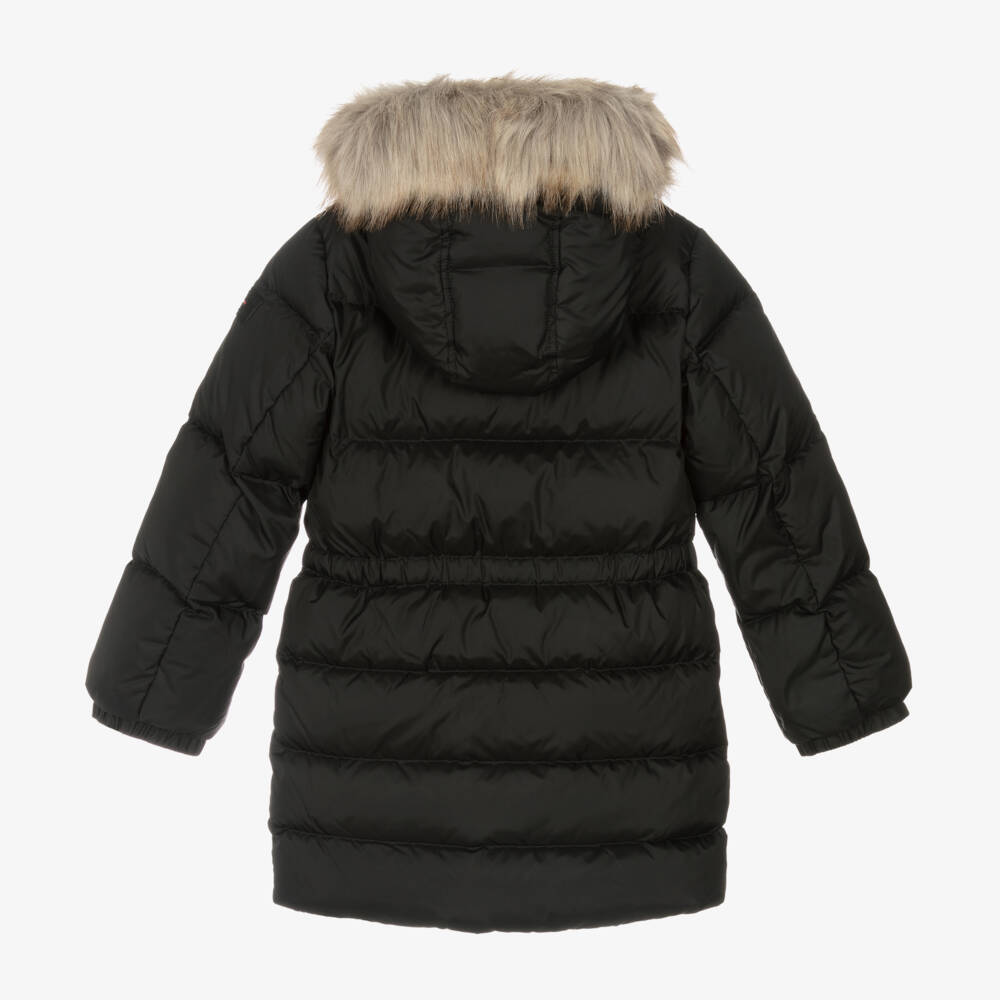 Tommy Hilfiger-Girls Midnight Down Coat with Fur Trim | Childrensalon Outlet