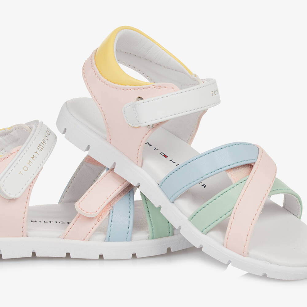Tommy Hilfiger-Girls Multicolor Soft Strap Sandals | Childrensalon Outlet
