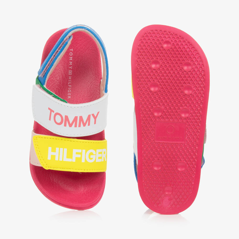 Tommy Hilfiger-Girls Multicoloured Faux Leather Sandals | Childrensalon Outlet
