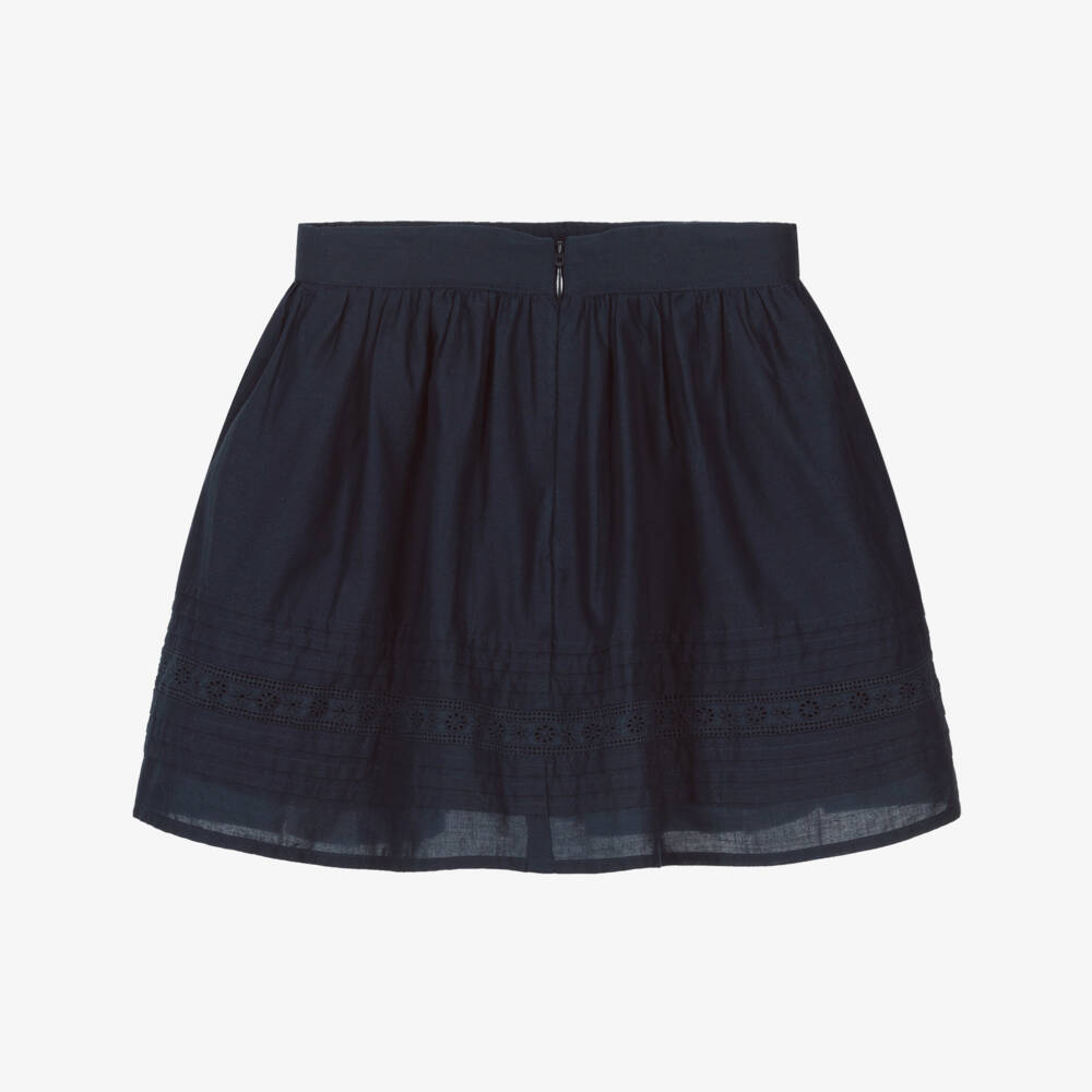 Tommy Hilfiger-Юбка из синего хлопка с кружевом для девочек | Childrensalon Outlet