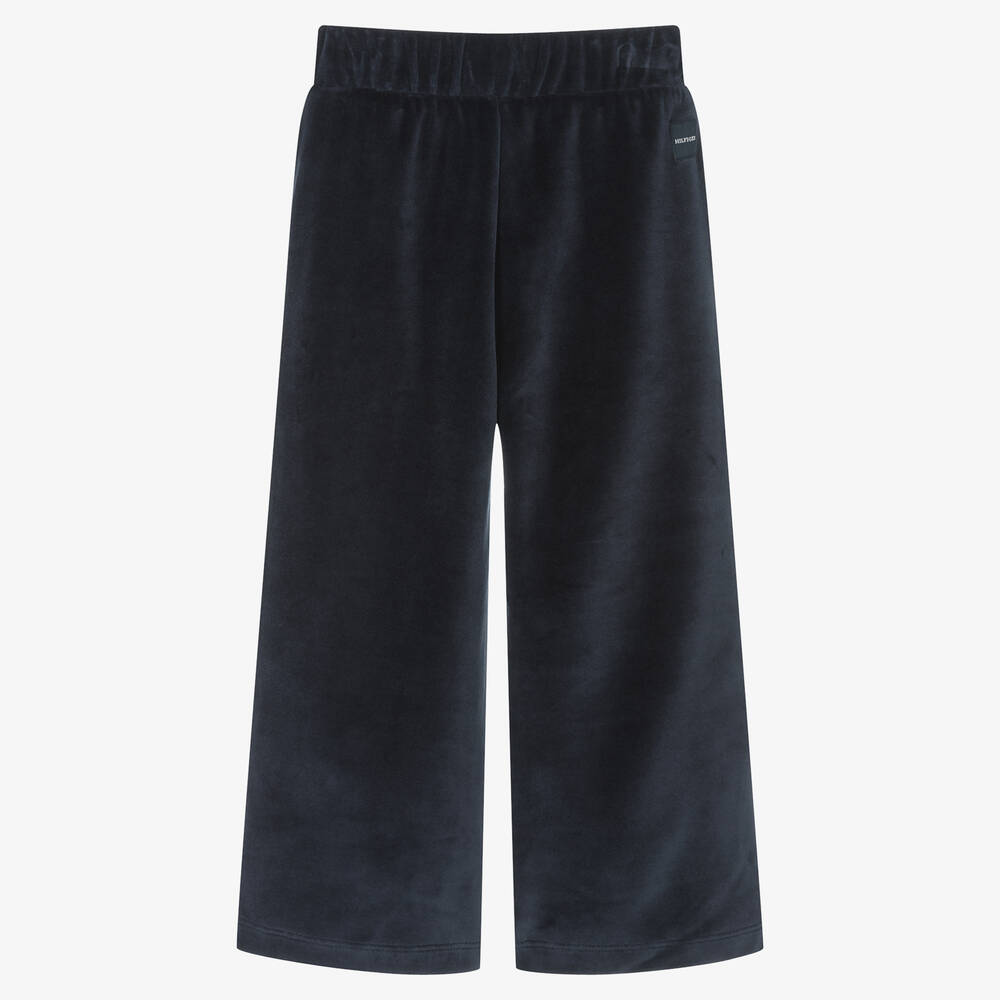 Tommy Hilfiger-جوغرز قطن قطيفة لون كحلي للبنات | Childrensalon Outlet