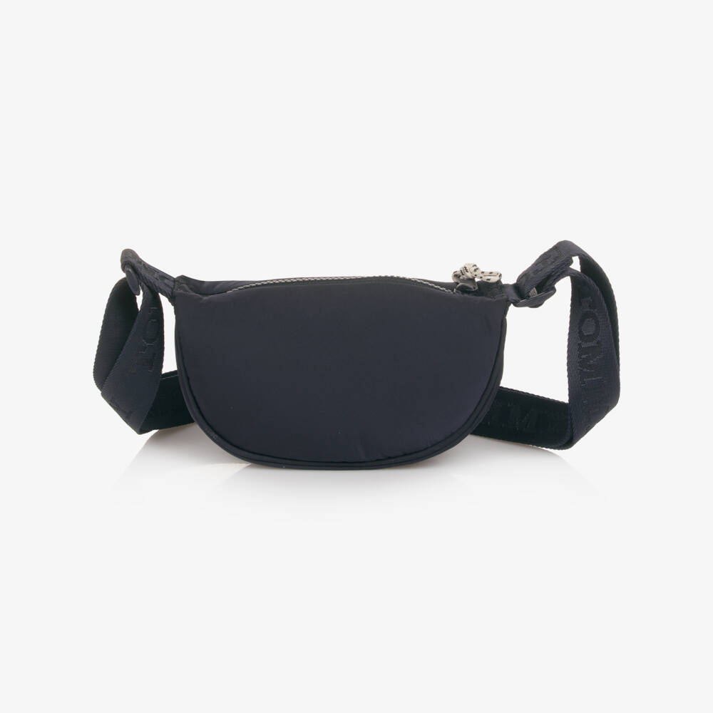 Tommy Hilfiger-Girls Navy Blue Crossbody Bag with Logo Strap (19cm) | Childrensalon Outlet