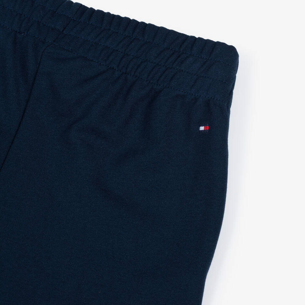 Tommy Hilfiger-Уютные синие прямые джоггеры для девочек | Childrensalon Outlet