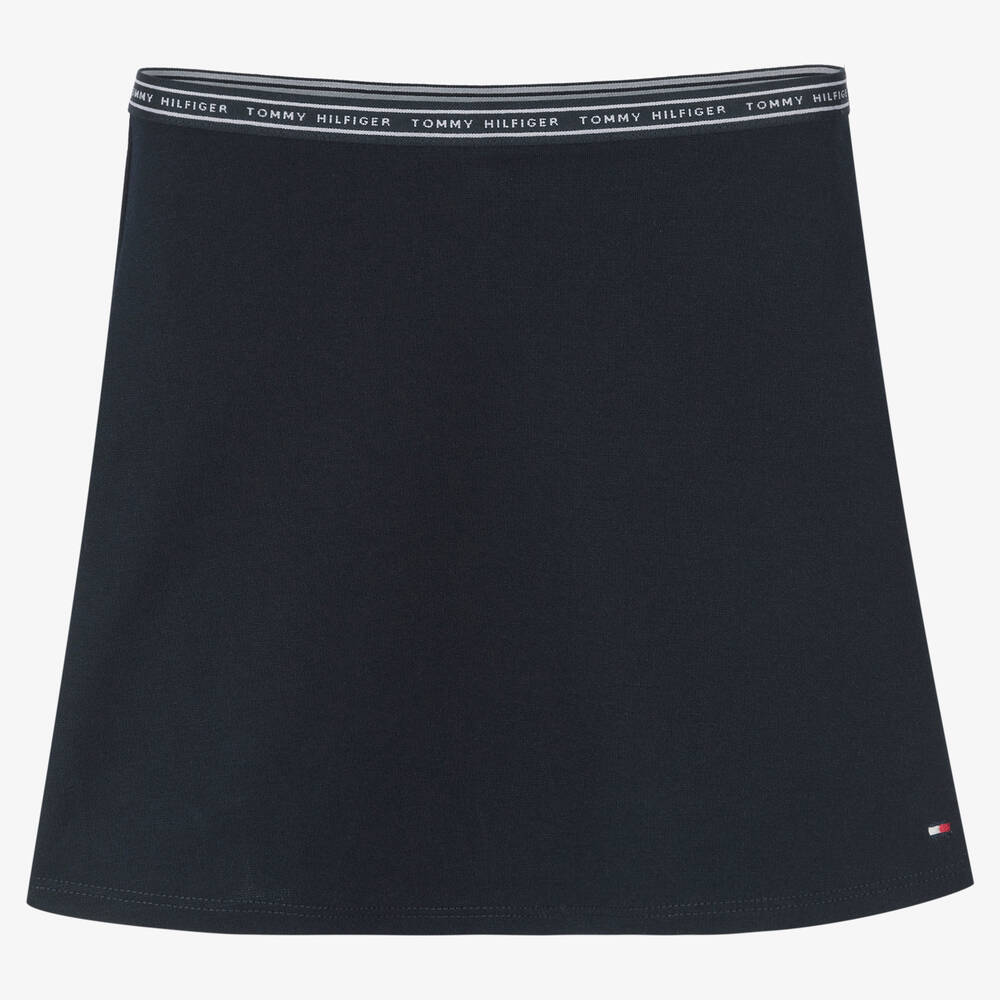 Tommy Hilfiger - Girls Navy Blue Logo Skirt | Childrensalon