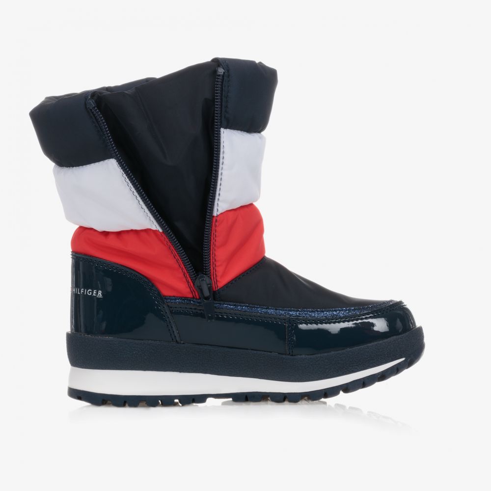Tommy Hilfiger Girls Navy Blue Snow Boots