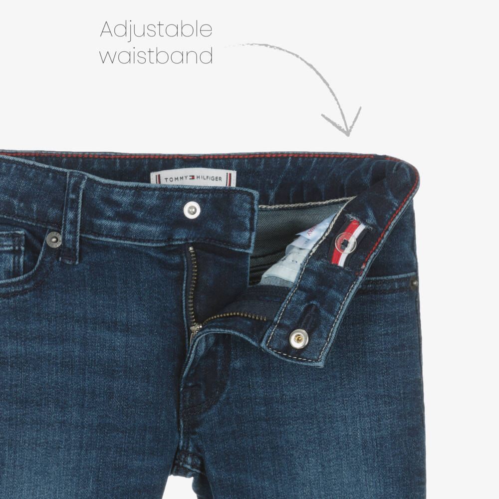 Tommy Hilfiger-Синие джинсы из денима для девочек | Childrensalon Outlet