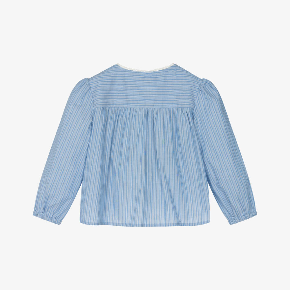 Tommy Hilfiger-Топ из хлопка в полоску океан для девочек | Childrensalon Outlet