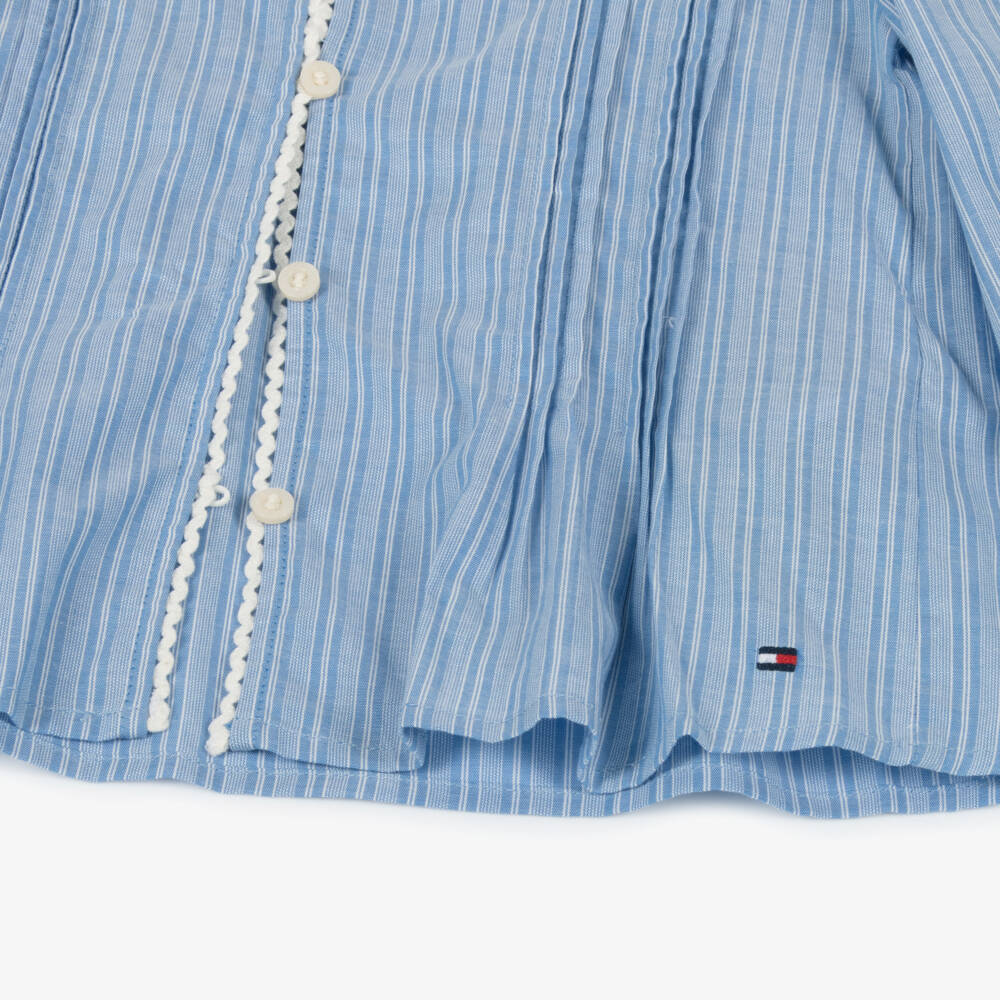 Tommy Hilfiger-Топ из хлопка в полоску океан для девочек | Childrensalon Outlet