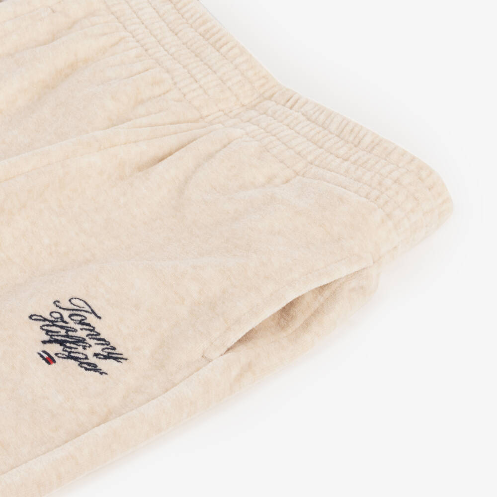 Tommy Hilfiger-Girls Pale Velour Jogging Trousers | Childrensalon Outlet