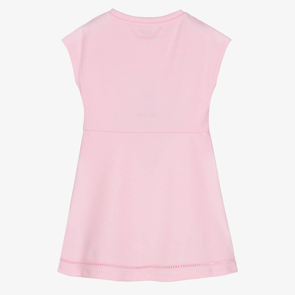 Tommy Hilfiger Girls Pastel Pink Logo Dress