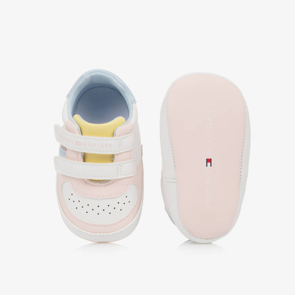 Tommy Hilfiger-Girls Pastel-Toned First Step Shoes | Childrensalon Outlet