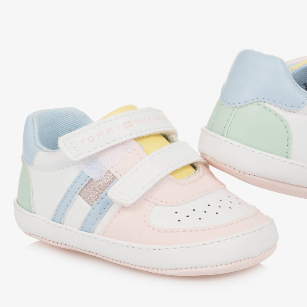 Tommy Hilfiger-Girls Pastel-Toned First Step Shoes | Childrensalon Outlet