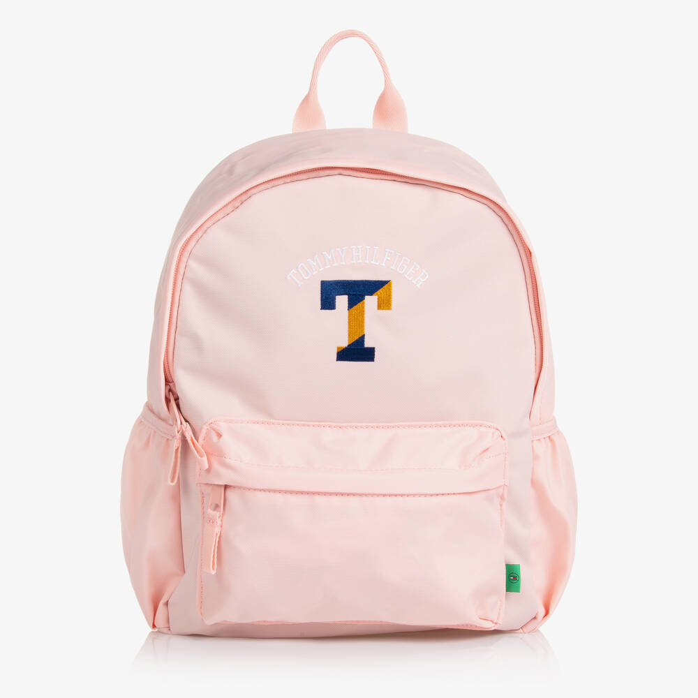 Tommy Hilfiger - Girls Pink Backpack (35cm) | Childrensalon
