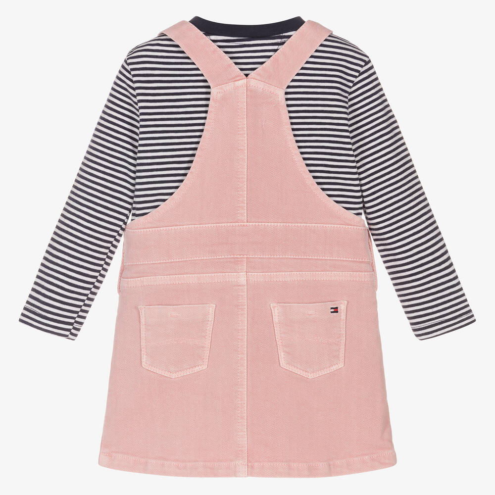 Tommy Hilfiger-Girls Pink & Blue Dress Set | Childrensalon Outlet