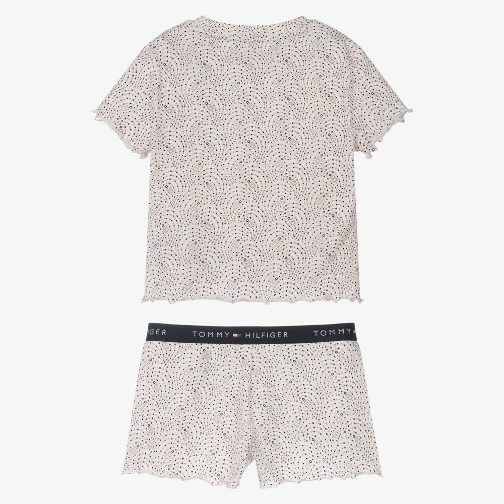 Tommy Hilfiger-Girls Pink & Blue Polka Dot Sleepwear | Childrensalon Outlet