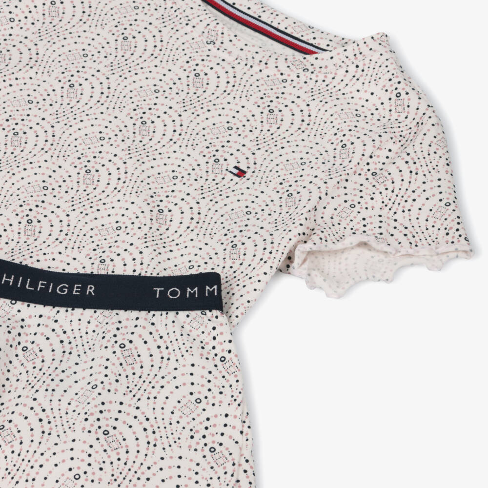 Tommy Hilfiger-Girls Pink & Blue Polka Dot Sleepwear | Childrensalon Outlet
