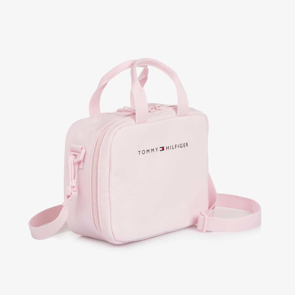 Tommy Hilfiger-Girls Pink Canvas Lunch Tote | Childrensalon Outlet