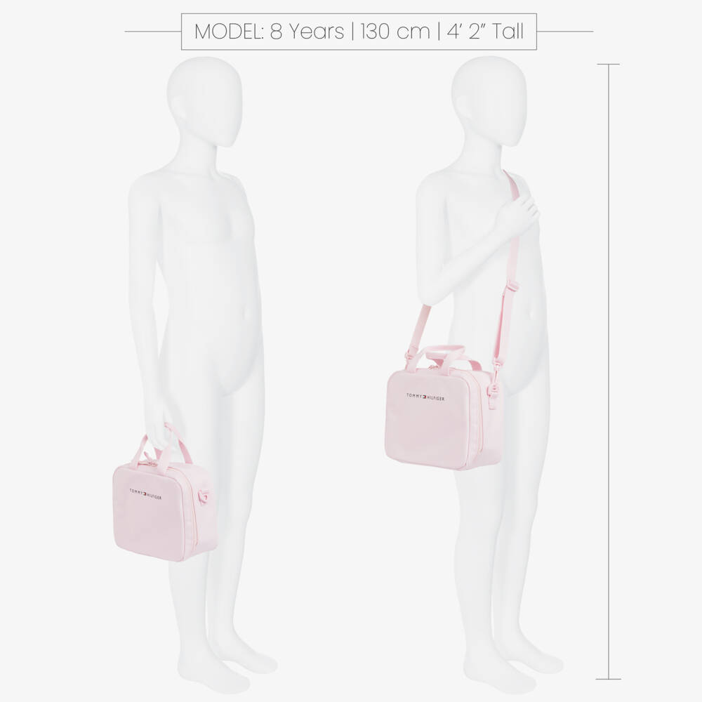 Tommy Hilfiger-Girls Pink Canvas Lunch Tote | Childrensalon Outlet