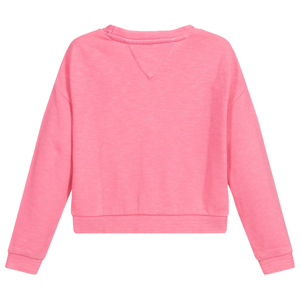 Hot pink tommy hilfiger hot sale sweatshirt