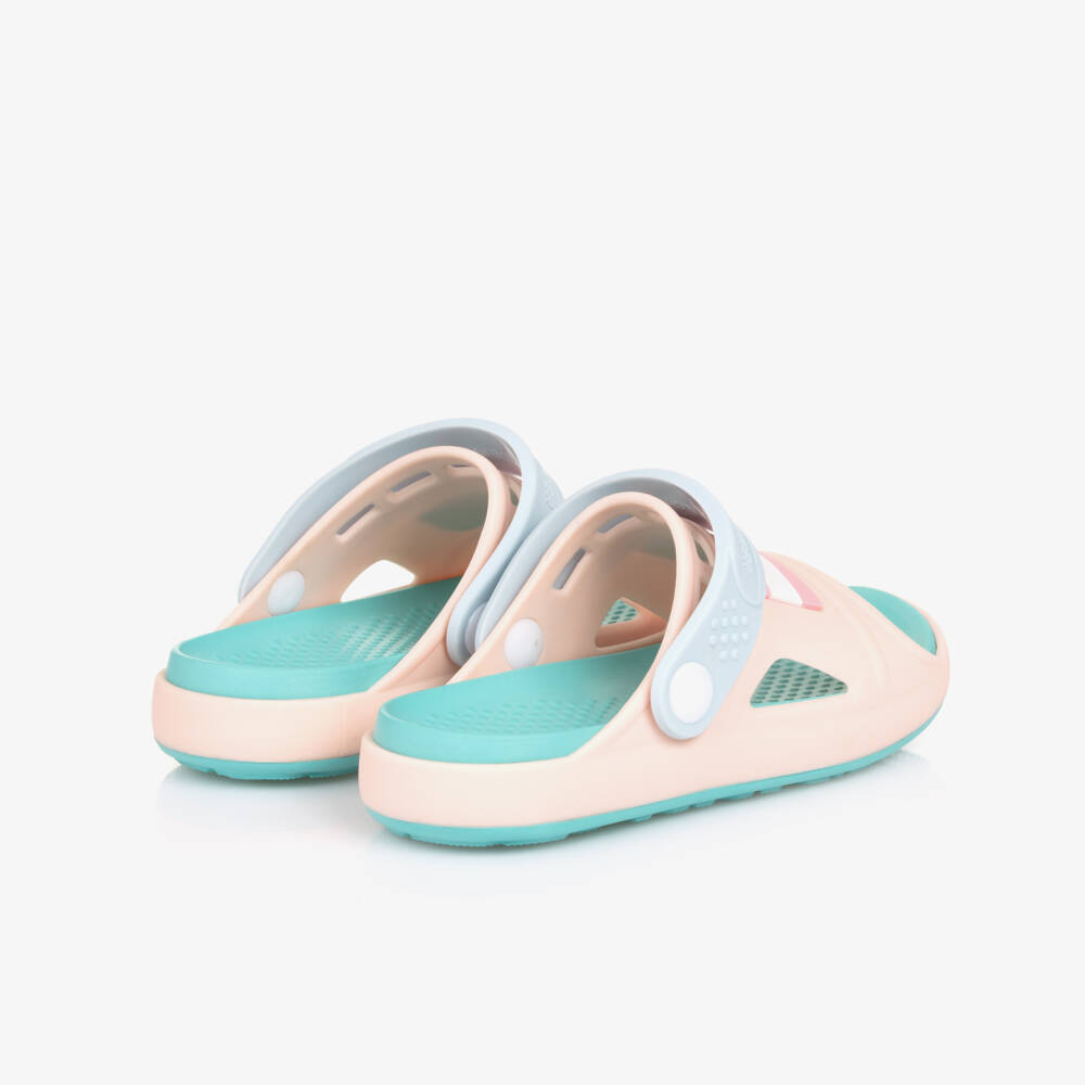 Tommy Hilfiger-صنادل مطاطية وردية للبنات بشعار مميز | Childrensalon Outlet