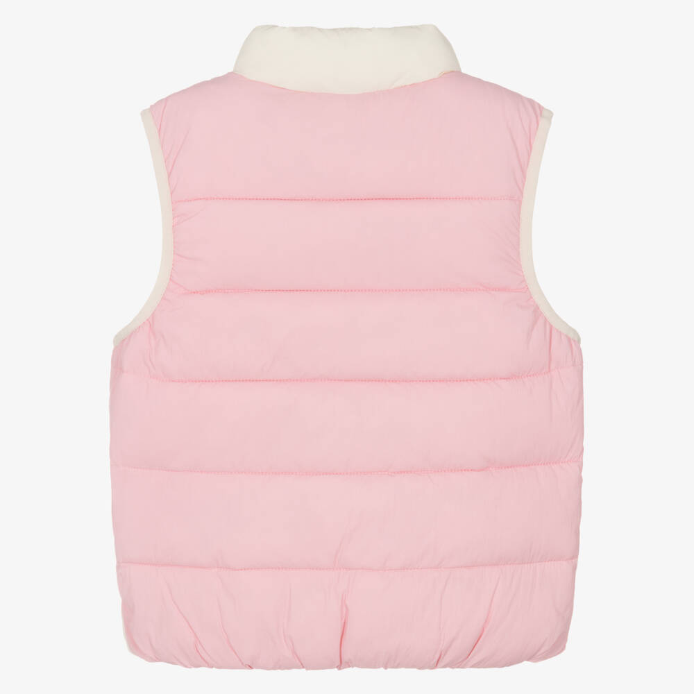 Tommy Hilfiger-Girls Pink & Ivory Patchwork Vest | Childrensalon Outlet