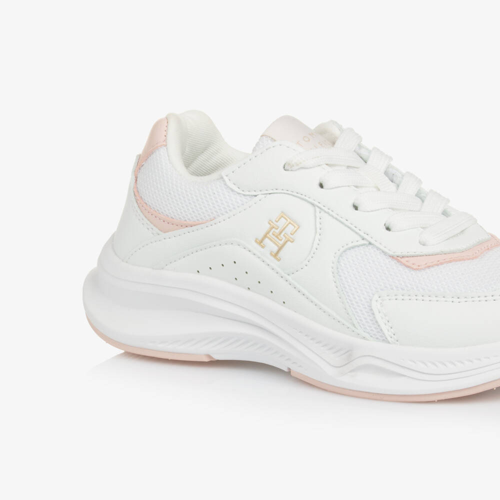 Tommy Hilfiger-حذاء رياضي وردي للبنات بتصميم رباط مميز | Childrensalon Outlet