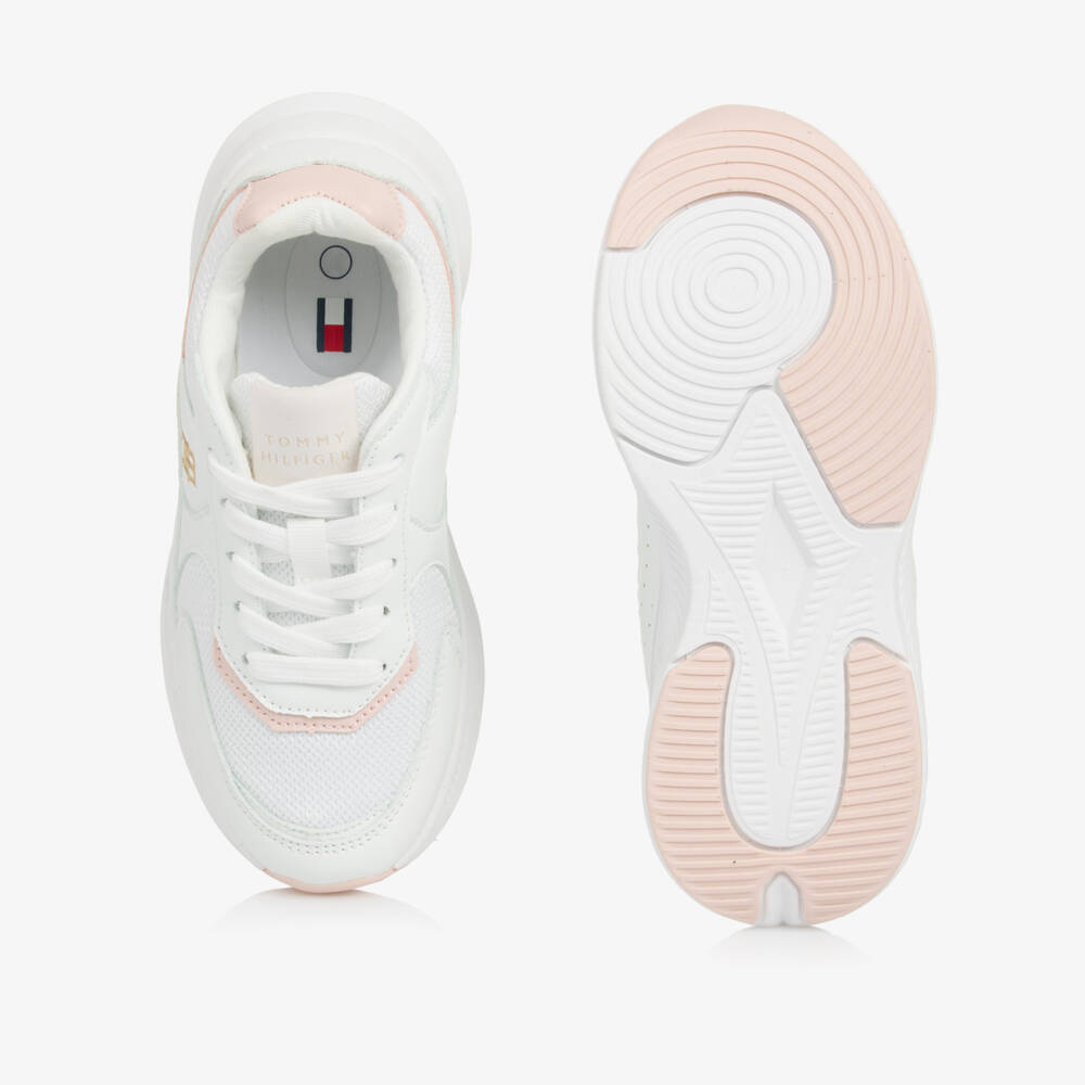 Tommy Hilfiger-حذاء رياضي وردي للبنات بتصميم رباط مميز | Childrensalon Outlet