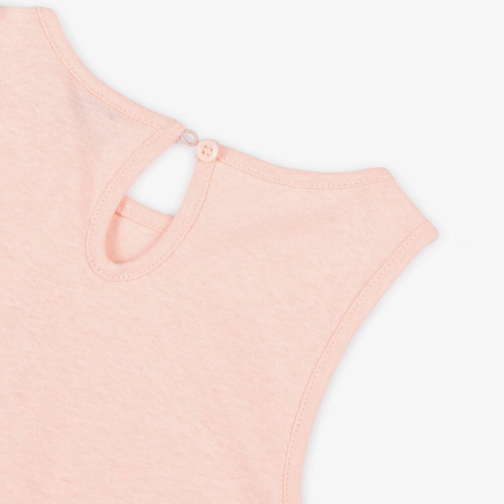 Tommy Hilfiger-Girls Pink Linen Blend Sundress | Childrensalon Outlet