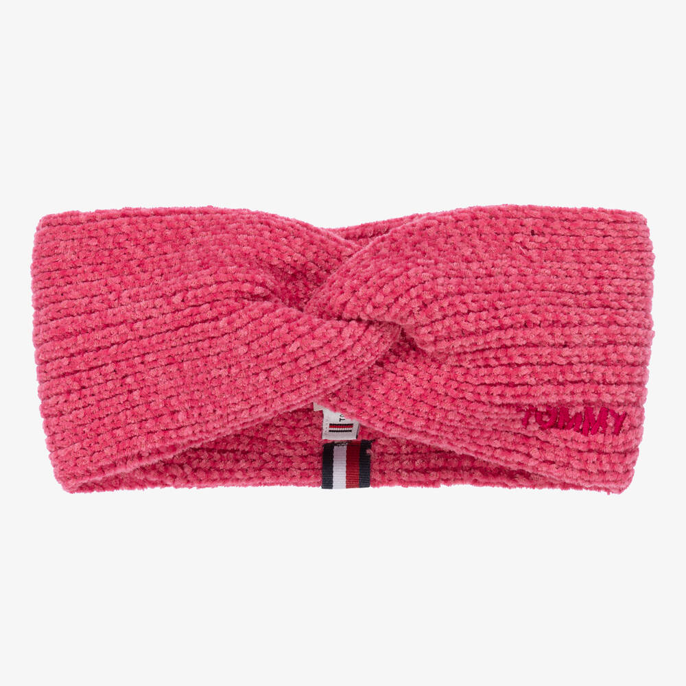 Tommy Hilfiger-Girls Pink Logo Headband | Childrensalon Outlet