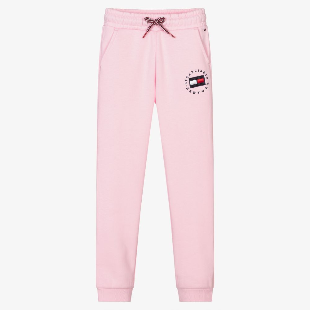 Girls Pink Logo Joggers