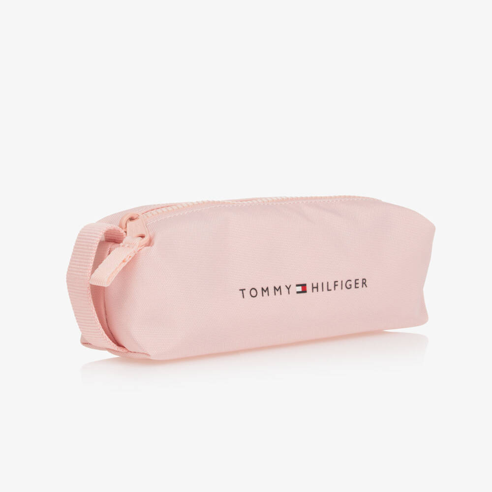 Tommy Hilfiger-Girls Pink Logo Pencil Pouch | Childrensalon Outlet