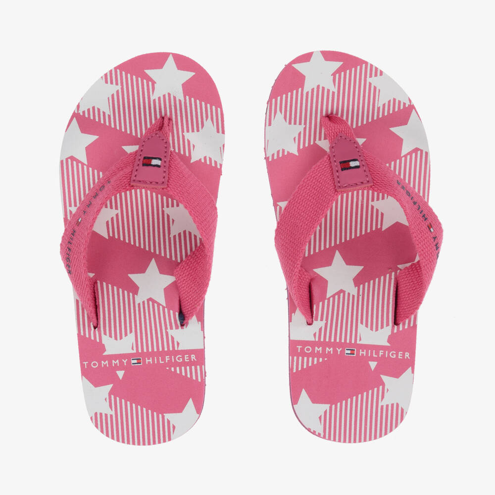Tommy Hilfiger-Розовые вьетнамки со звездами для девочек | Childrensalon Outlet