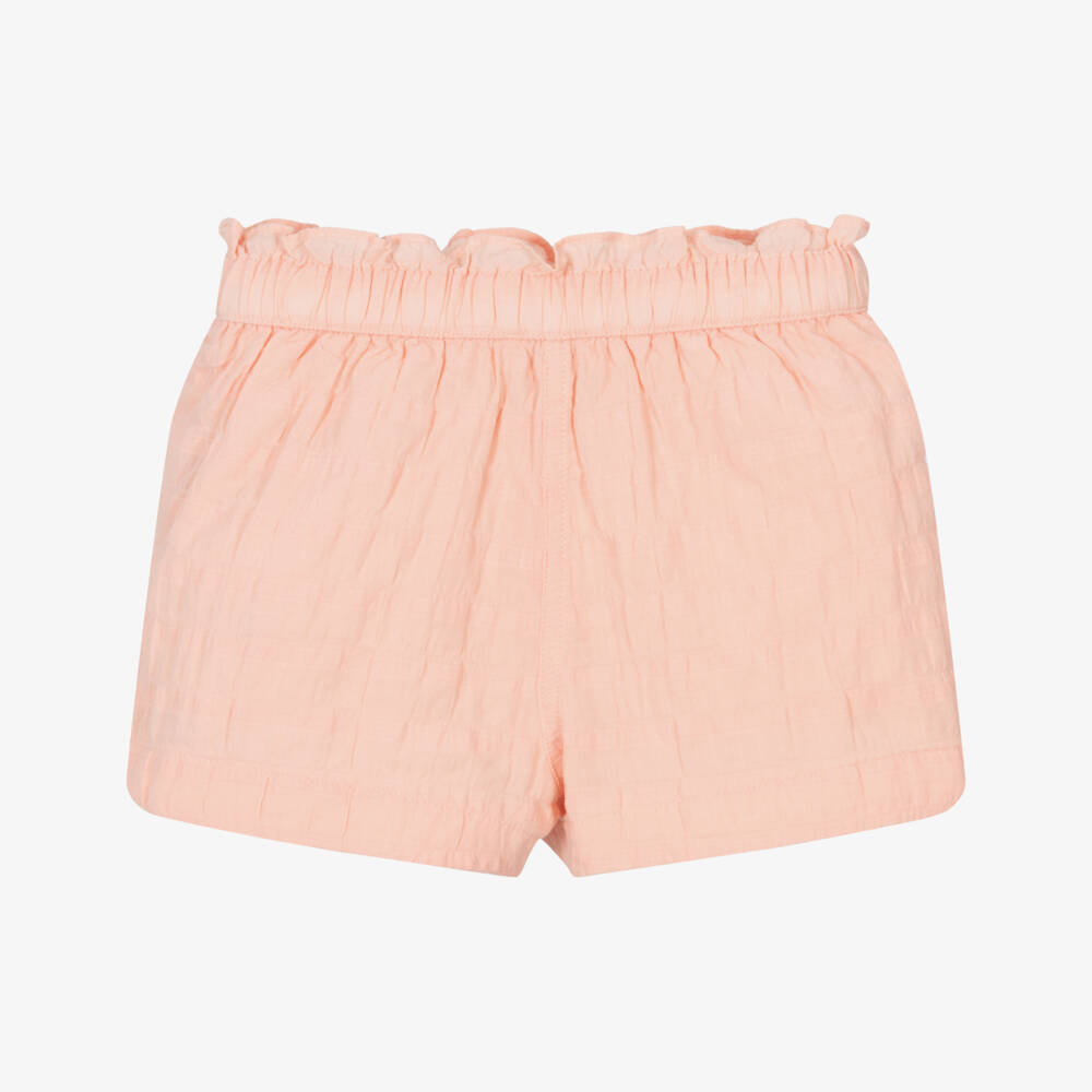 Tommy Hilfiger-شورت قطني وردي محكم للبنات | Childrensalon Outlet