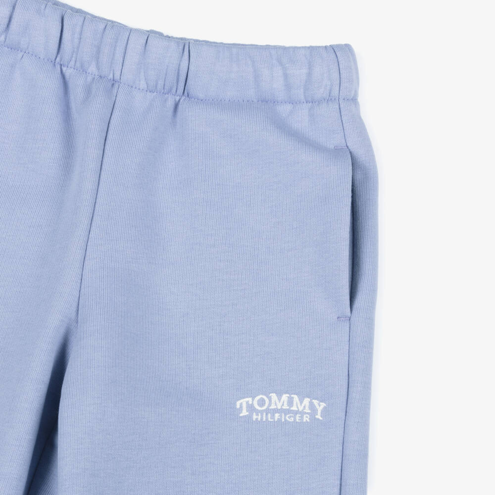 Tommy Hilfiger-Girls Purple Jersey Monotype Logo Joggers | Childrensalon Outlet